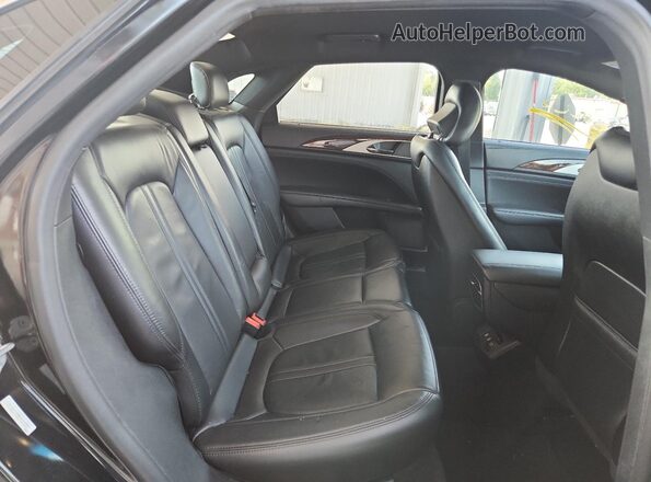 3LN6L5F99JR608097 2018 LINCOLN MKZ Black უკანა სავარძლების ხედი