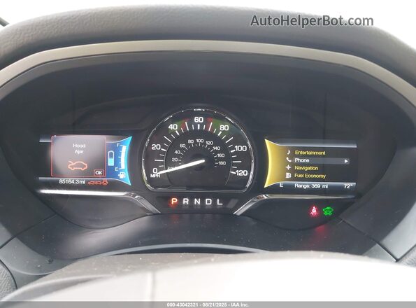 3LN6L5MUXHR613293 2017 LINCOLN MKZ HYBRID Белый Вид задних сидений