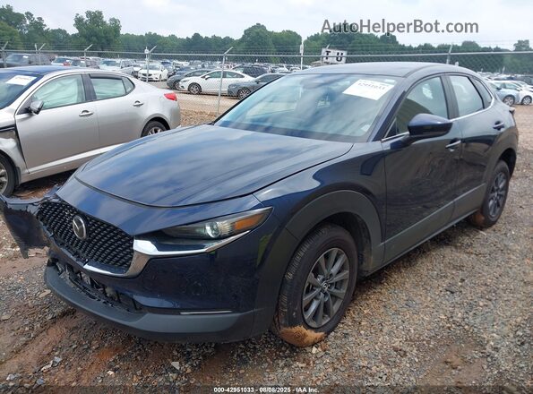 3MVDMBAM1SM754798 2025 MAZDA CX-30 Dark Blue წინა მარცხენა ხედი სამი მეოთხედიდან