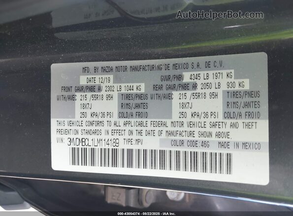 3MVDMBCL1LM114189 2020 MAZDA CX-30 Серый Вид подкапотного пространства