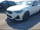 2022 Bmw M240 I Xdrive White vin: 3MW53CM01N8C66646