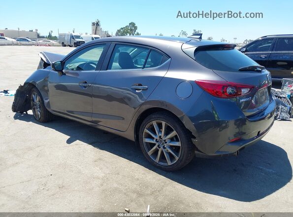 3MZBN1L31JM256357 2018 MAZDA 3 Gray Trasero izquierdo