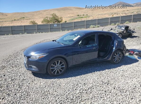 3MZBN1L35JM183610 2018 MAZDA 3 Blue წინა მარცხენა ხედი სამი მეოთხედიდან