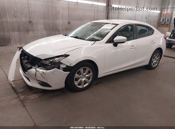 3MZBN1U71JM171925 2018 MAZDA 3 White Առջևի ձախ երեք քառորդ տեսարան