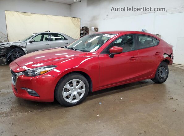 3MZBN1U71JM214546 2018 MAZDA 3 Red Առջևի ձախ երեք քառորդ տեսարան