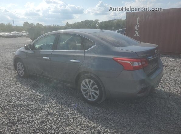3N1AB7AP3JL625499 2018 NISSAN SENTRA Серый Задняя левая четверть