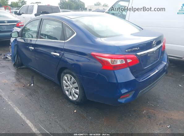 3N1AB7AP4JY203129 2018 NISSAN SENTRA Blue Задня ліва чверть