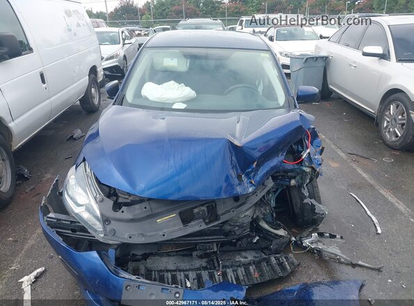 3N1AB7AP4JY203129 2018 NISSAN SENTRA Blue Вид щитка приладів