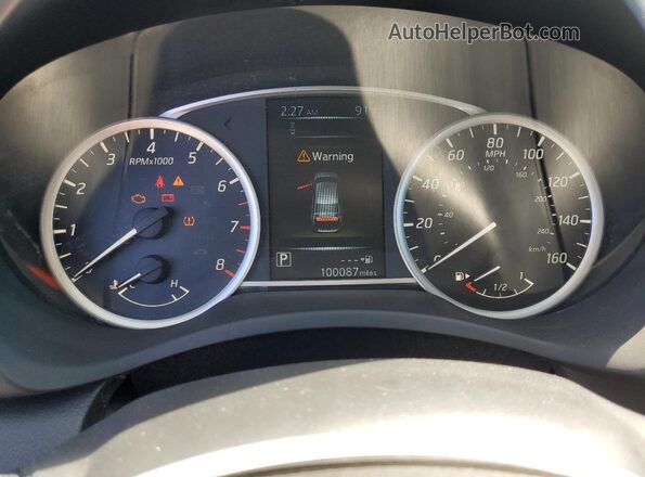 3N1AB7AP5JY253067 2018 NISSAN SENTRA Серебряный Вид щитка приборов