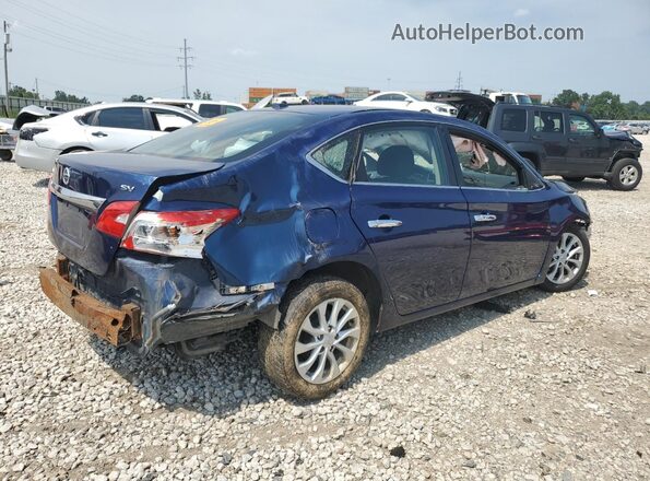3N1AB7AP7JY228946 2018 NISSAN SENTRA Blue Tył prawy