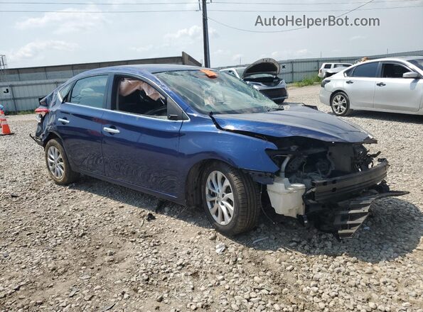 3N1AB7AP7JY228946 2018 NISSAN SENTRA Blue Przód prawy