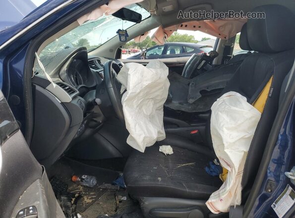 3N1AB7AP7JY228946 2018 NISSAN SENTRA Blue Widok wnętrza z przodu