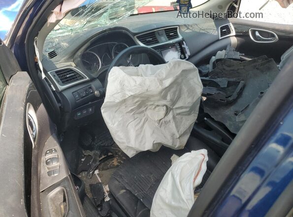 3N1AB7AP7JY228946 2018 NISSAN SENTRA Blue Widok deski rozdzielczej