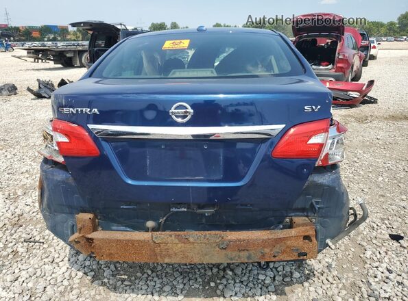 3N1AB7AP7JY228946 2018 NISSAN SENTRA Blue Widok z tyłu