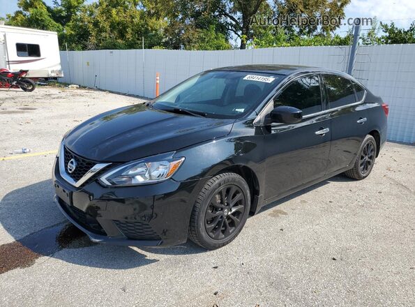 3N1AB7AP7JY242832 2018 NISSAN SENTRA Black Vista tres cuartos delantera izquierda