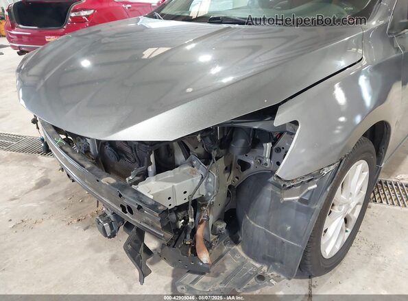 3N1AB7AP7JY344910 2018 NISSAN SENTRA Gray Widok z przodu