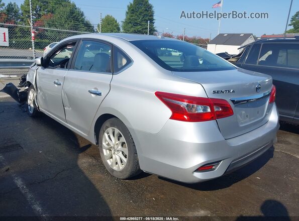 3N1AB7AP9JL663626 2018 NISSAN SENTRA Серебряный Задняя левая четверть