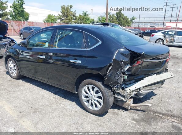 3N1AB7APXJL645720 2018 NISSAN SENTRA Black Trasero izquierdo