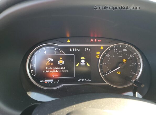 3N1CP5CU0JL510862 2018 NISSAN KICKS Двухцветный Вид щитка приборов