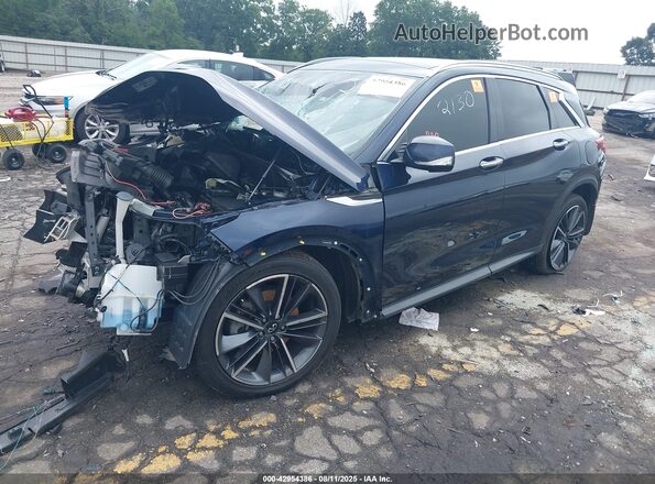 3PCAJ5DBXMF112130 2021 INFINITI QX50 Black Vista tres cuartos delantera izquierda