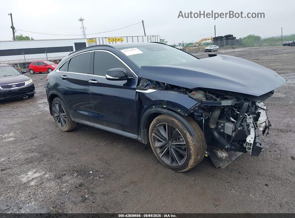 3PCAJ5JR5PF107293 2023 INFINITI QX55 Dark Blue Передняя правая четверть