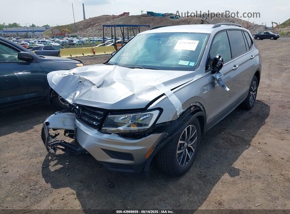 3VV1B7AX1MM035332 2021 VOLKSWAGEN TIGUAN Gray Առջևի ձախ երեք քառորդ տեսարան