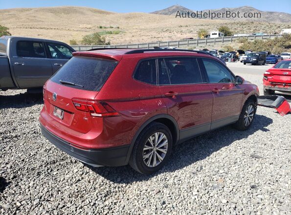 3VV1B7AX2JM113984 2018 VOLKSWAGEN TIGUAN Red Trasero derecho