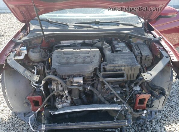 3VV1B7AX2JM113984 2018 VOLKSWAGEN TIGUAN Red Vista del compartimento del motor