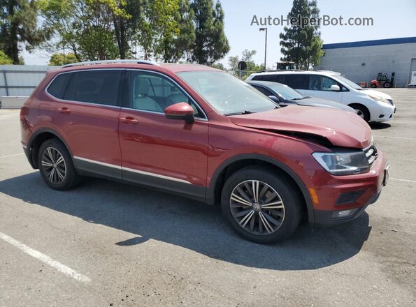 3VV2B7AX6JM159385 2018 VOLKSWAGEN TIGUAN Красный Передняя правая четверть