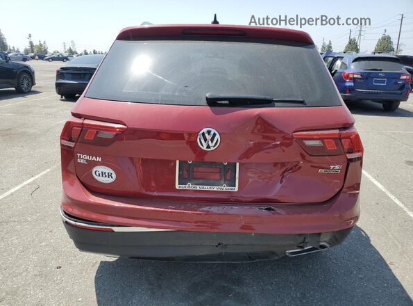 3VV2B7AX6JM159385 2018 VOLKSWAGEN TIGUAN Красный Вид сзади