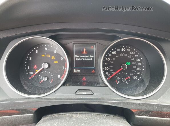 3VV3B7AX5JM047715 2018 VOLKSWAGEN TIGUAN Серебряный Вид щитка приборов