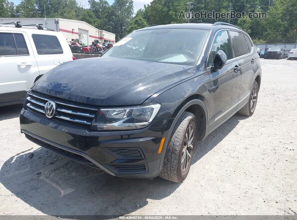 3VV3B7AX7MM030418 2021 VOLKSWAGEN TIGUAN Black წინა მარცხენა ხედი სამი მეოთხედიდან