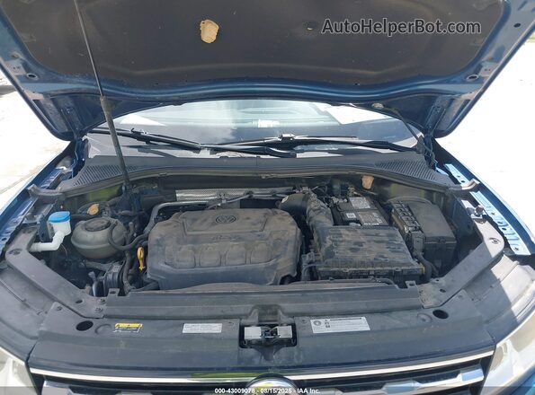 3VV3B7AX8JM188259 2018 VOLKSWAGEN TIGUAN Blue Հետևի տեսք