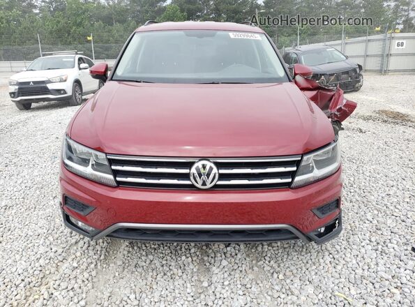 3VV3B7AX9JM040184 2018 VOLKSWAGEN TIGUAN Темно-бордовый Вид спереди