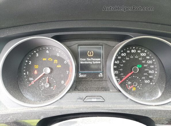 3VV3B7AX9JM040184 2018 VOLKSWAGEN TIGUAN Темно-бордовый Вид щитка приборов