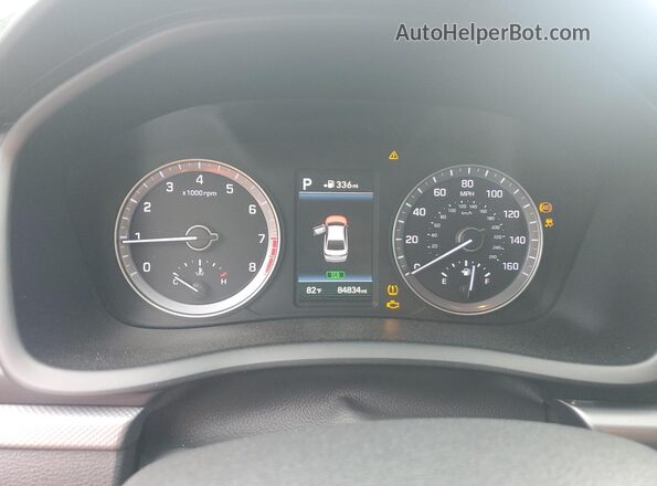 5NPE34AF9JH610989 2018 HYUNDAI SONATA Black უკანა სავარძლების ხედი
