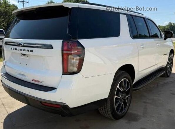1GNSKEKD3NR218993 2022 CHEVROLET SUBURBAN Белый Передняя правая четверть