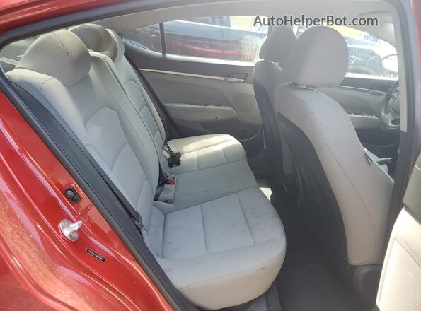 5NPD74LF5JH314462 2018 HYUNDAI ELANTRA Red Widok wnętrza z tyłu
