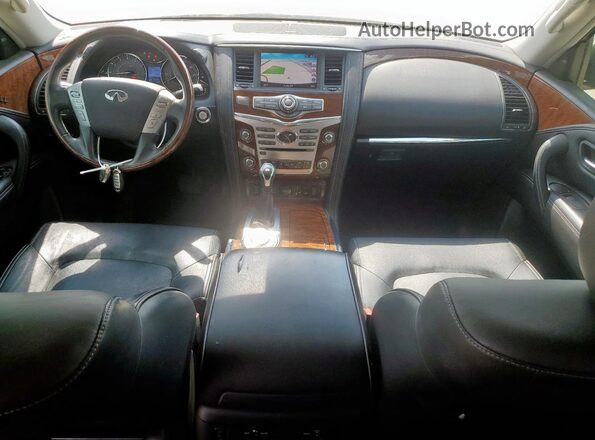 JN8AZ2NF3J9660344 2018 INFINITI QX80 Blue Вид щитка приладів