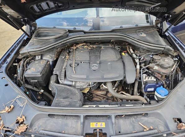 4JGDA5HB3JB071082 2018 MERCEDES-BENZ GLE Blue Вид підкапотного простору