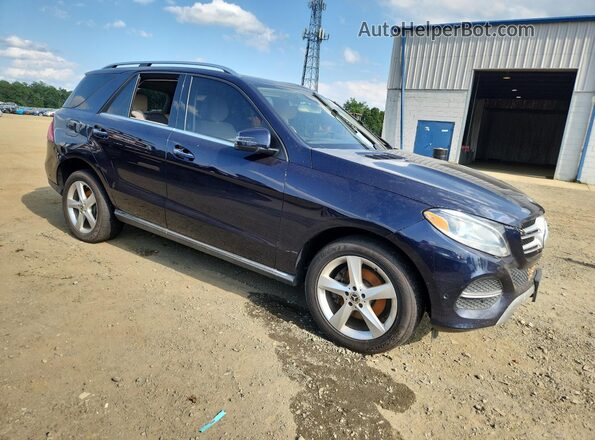 4JGDA5HB3JB071082 2018 MERCEDES-BENZ GLE Blue Передня права чверть