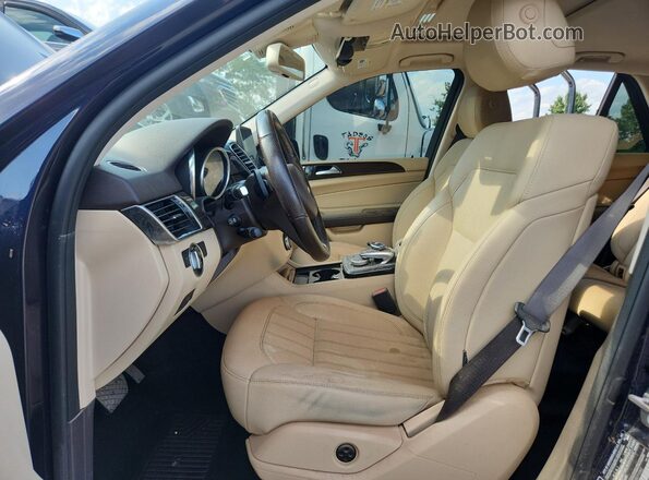 4JGDA5HB3JB071082 2018 MERCEDES-BENZ GLE Blue Вид салону спереду