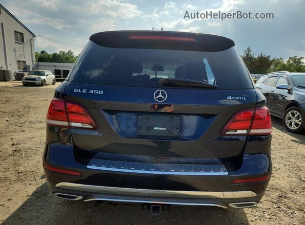 4JGDA5HB3JB071082 2018 MERCEDES-BENZ GLE Blue Вид ззаду