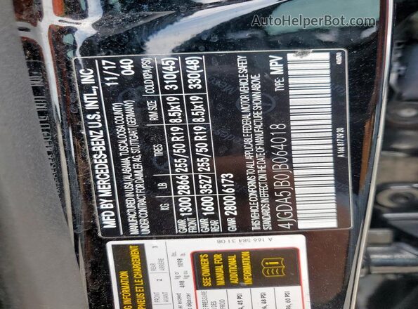 4JGDA5JB0JB064018 2018 MERCEDES-BENZ GLE Black Widok wnętrza 360 stopni