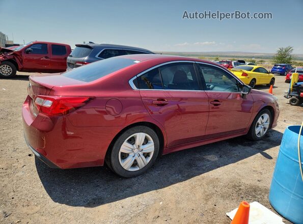 4S3BNAA66J3036410 2018 SUBARU LEGACY Red Задня права чверть