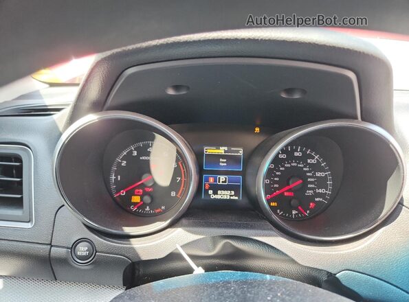 4S3BNAA66J3036410 2018 SUBARU LEGACY Red Вид щитка приладів