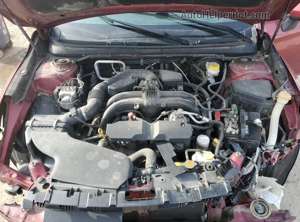 4S3BNAF65J3014813 2018 SUBARU LEGACY Red Vista interior trasera