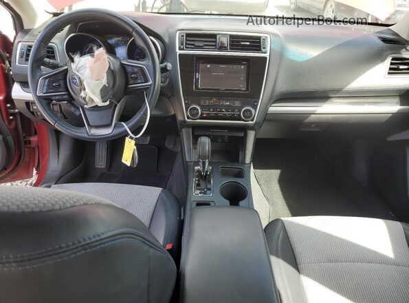 4S3BNAS60J3019617 2018 SUBARU LEGACY Maroon Vista del salpicadero