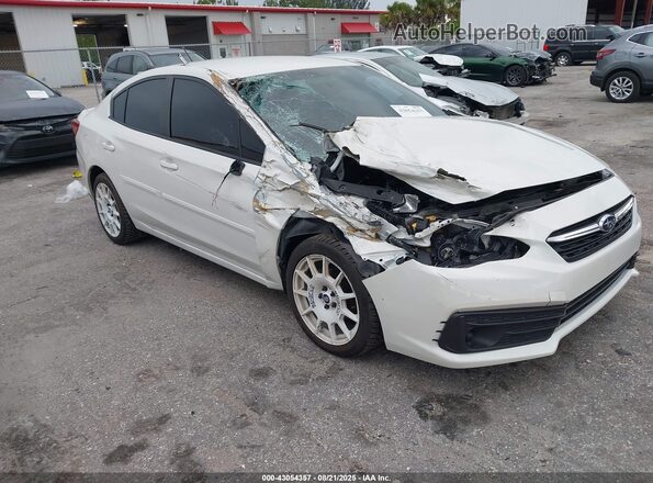 4S3GKAB64M3606261 2021 SUBARU IMPREZA Белый Передняя правая четверть