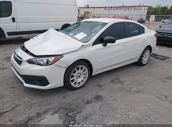 4S3GKAB64M3606261 2021 SUBARU IMPREZA Белый Передняя левая четверть